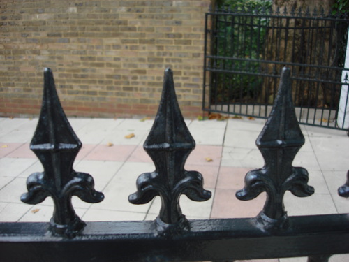 Iron railing decorations